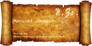 Merczel Zsombor névjegykártya