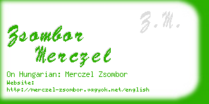 zsombor merczel business card